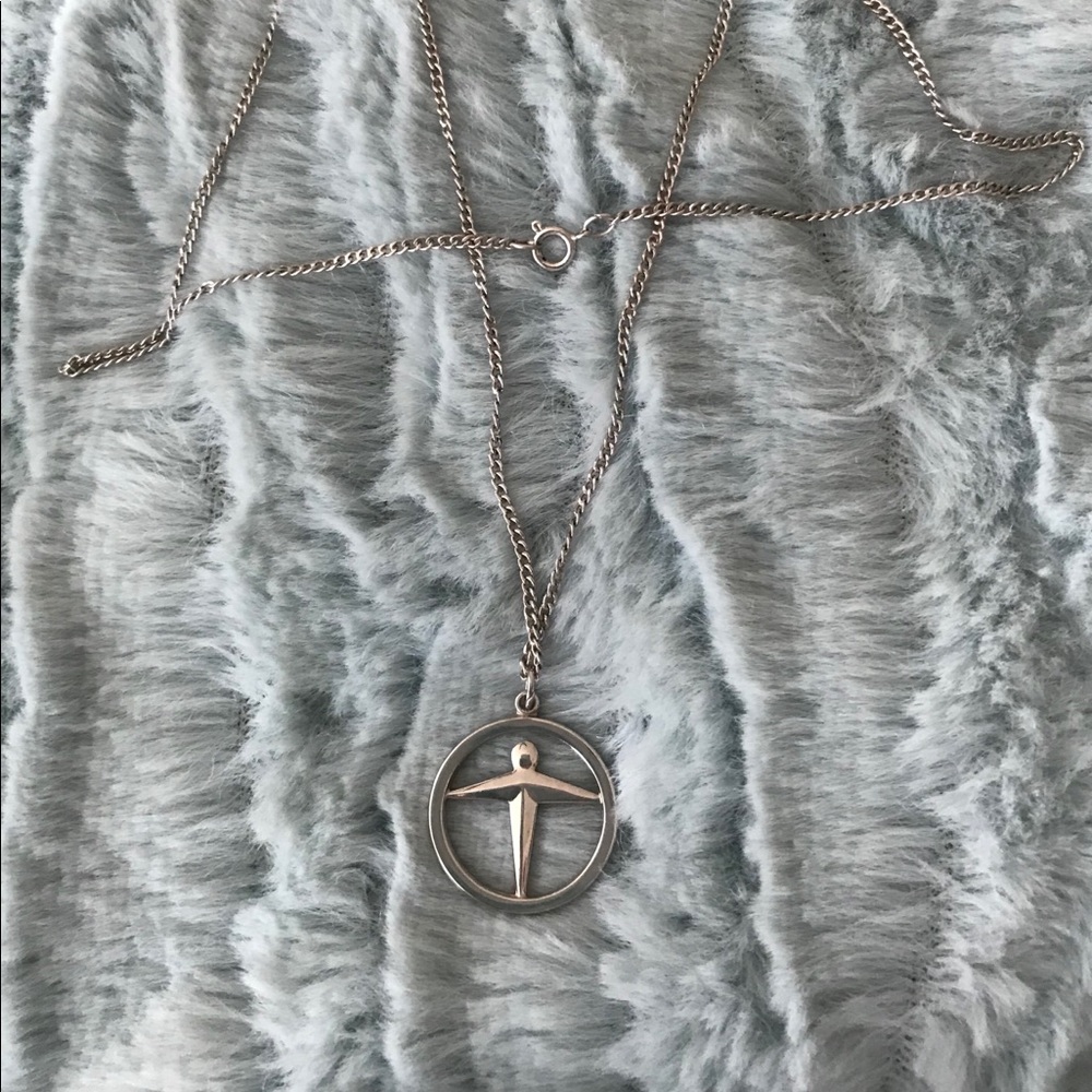 Tiffany sterling silver piece sign pendant